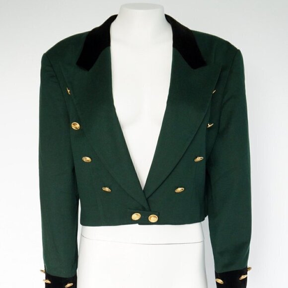 𝅺vintage Escada by Margaretha Ley Short Waist Jacket EU 34 - Picture 2 of 13